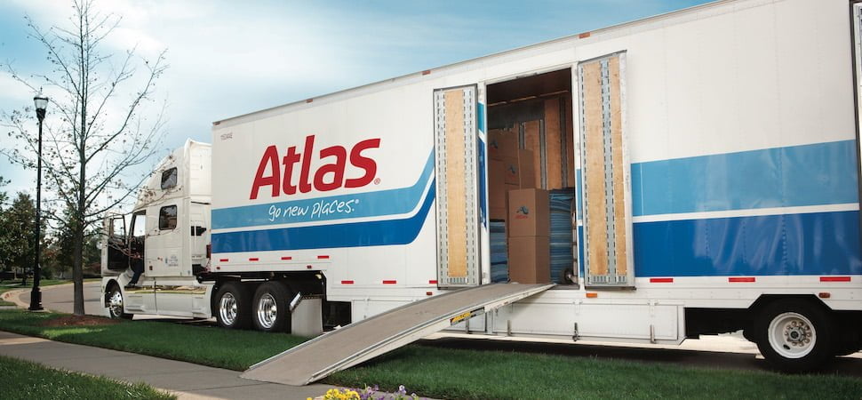 Side view of Atlas Van Moving Truck