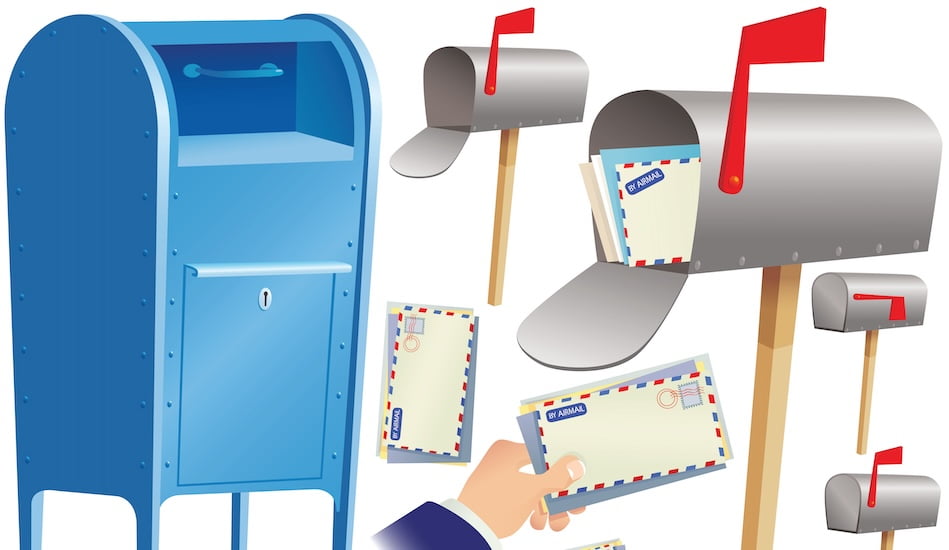 images of mail forwarding service items