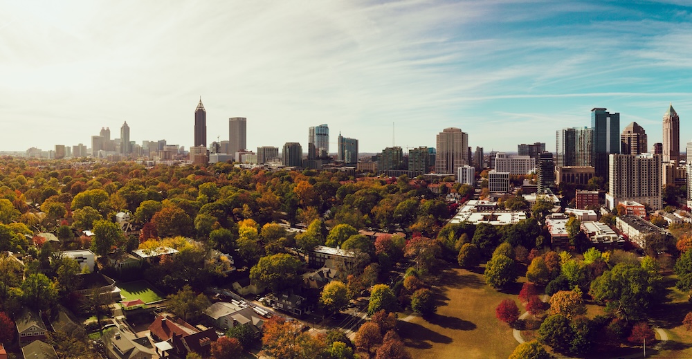 Atlanta autumn landscape to inspire moving guide to Georgia