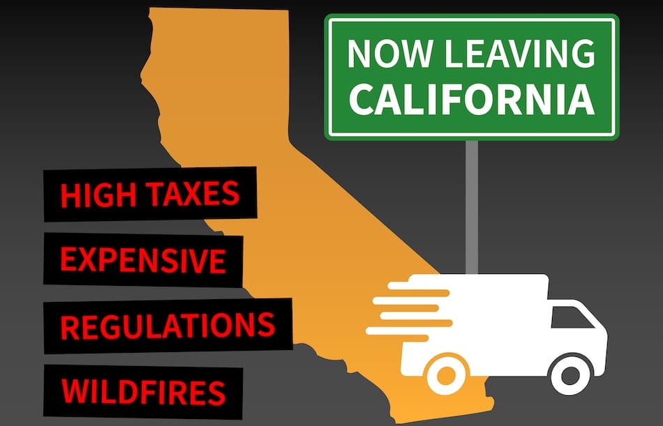 Graphic for where to move from California and why