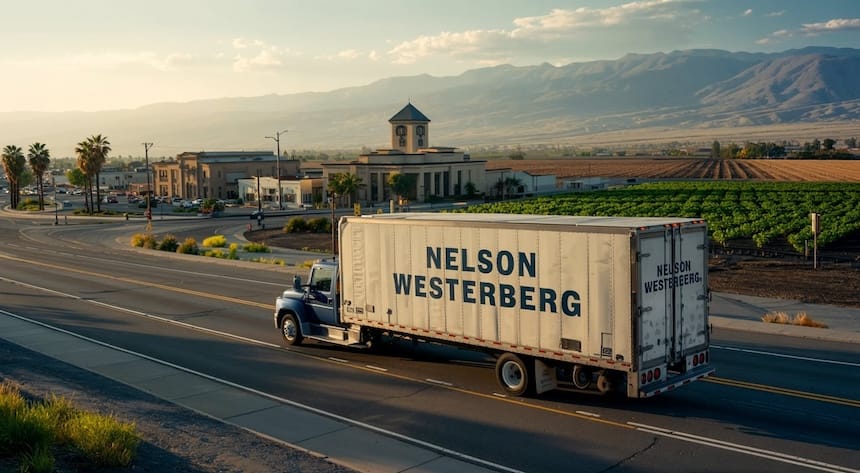 Inspiring image for moving guide to Hanford California with moving truck